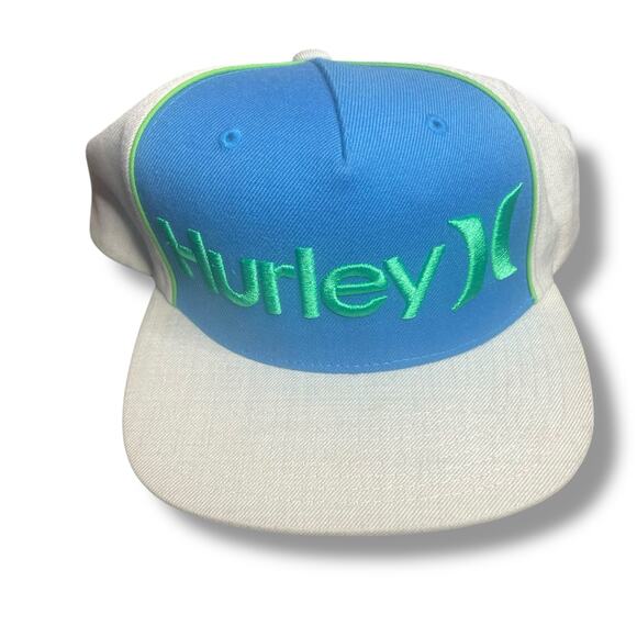 Hurley Classics Yupoong Trucker Hat Cap Logo Embroidered Mesh Snapback Baseball - Picture 2 of 12